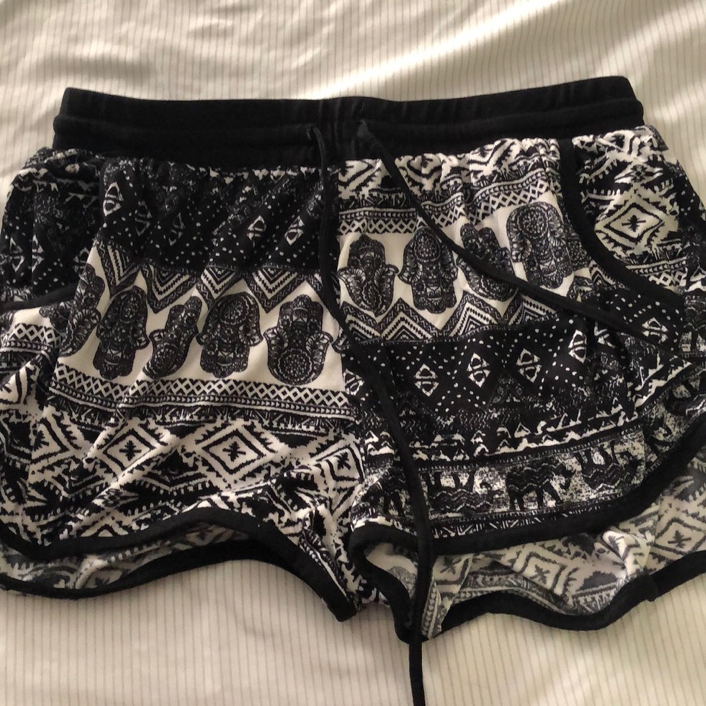 Elephant pajama shorts